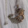 Ethnic solid silver pendant and chain Image 2