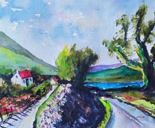 high road low road watercolour