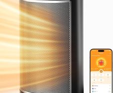 FREE 3 DAY DELIVERY Smart Electric Heater, Low Energy Efficient, 24H Timer Heater for Indoor Use with Thermostat, Wi-Fi App &Voice Remote Control, Ceramic Heater Safety for Home Room Office Desk Portable