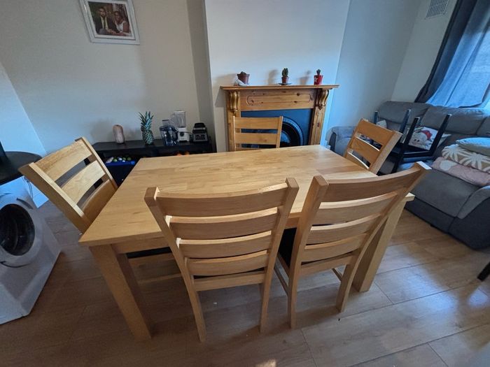 Dinning table and 6 chairs. Delivery in Tuam area