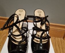 Black GUESS strappy sandals 39
