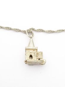 Signed Nuvo Rego Opening Charm Sterling Silver Necklace
