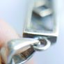 Vintage 925 Solid Silver Rennie Mackintosh Pendant Necklace L10" - 5,17g Image 7