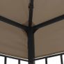 Gazebo with String Lights 3x3 m Taupe Image 5