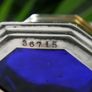 Elkington and Co Genuine Art Deco Sterling Silver Condiment Set. Hallmarked Birmingham 1936. Fitted Cobalt Blue Glass Liners Image 6