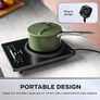 2200W Portable Single Induction Hob  Convenient Electric Cooktop for Use With Induction Suitable Pans, 6 Presets, LED Controls & Timer Image 5