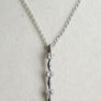 Vintage Silver Plated Pendant Necklace length 20" - 6,0g Image 2