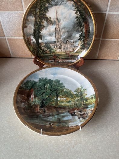 2 Arklow Pottery "Art Collection " 10.5" wall plates