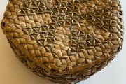 Edwardian woven needle basket/box