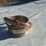 Smith &Pepper 9k Rose Gold Art Nouveau Bangle(9.4 grams) Image 8