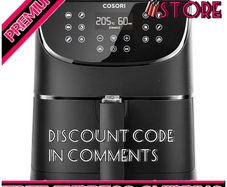 Air Fryers Oven, 5.5L XXL Oil Free Air Fryer 1700W with Rapid Air Technology for Healthy Fast Cooking & 55% Energy-Saving, 11 Presets, LED Onetouch Screen, Nonstick Basket (FREE SHIPPING)