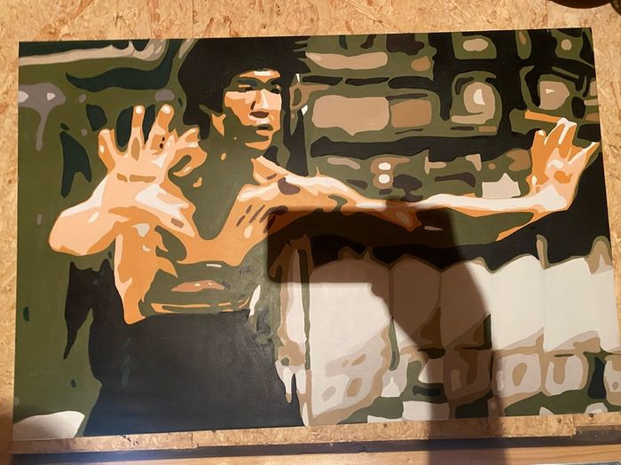 Painting Bruce Lee