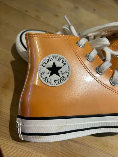 Kids CONVERSE Glossy Orange shoes/Boots Boys/Girls/Boys Size 3.5
