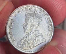 1936 1/4 silver rupee