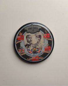 Antique King George V 1910-1935 Silver Jubilee Compact Mirror