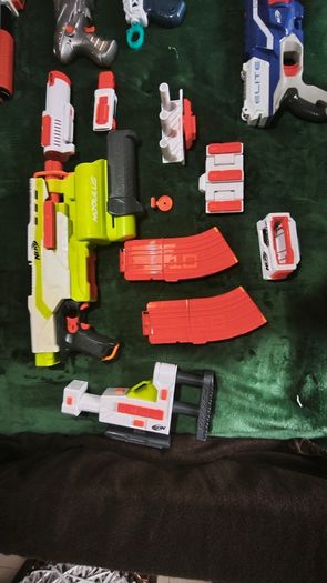 Huge Nerf Gun Collection Lot - Fortnite, Modulus, Laser Tag Set + Storage Box