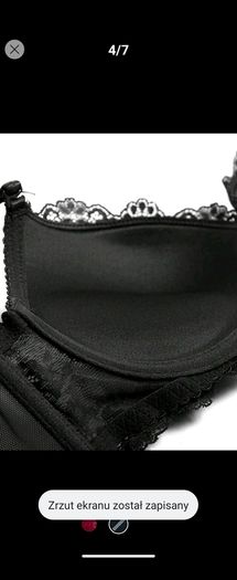 Women'S Lace Bra With Diamond Decoration, Push Up And Gathered Effect size 70 a