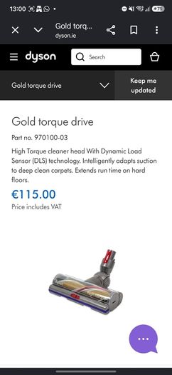 Dyson v11 gold torque drive (new in box)