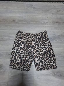 soft leopard print shorts