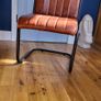 Dining Table and 4 Real Leather Chairs Image 2