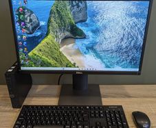 Micro PC - Dell Optiplex Windows 11 PC Intel i5 CPU Office Pro 24 16GB RAM 24" LCD Wifi & Bluetooth