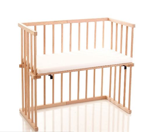 86 x 43 x 79 cm  solid beech wood Bedside Bed baby bed