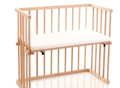 86 x 43 x 79 cm  solid beech wood Bedside Bed baby bed