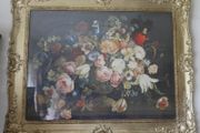 Vintage Still Life with Flowers | Antique Floral Print | Moody Rustic Fine Art 32" x 26,5"