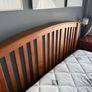 Solid wood bed King Size and two lockers Image 2