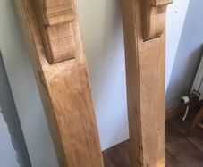 Spalted beech Mantle supports