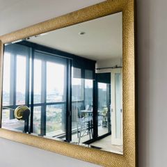 Mirror (large gold frame)