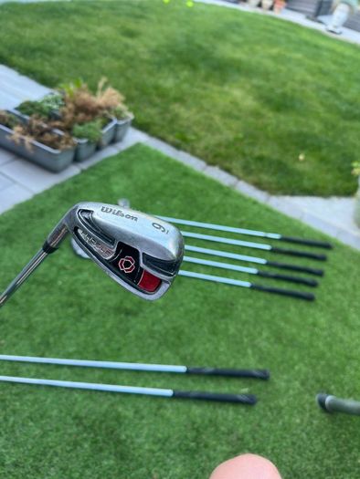 Left Handed Wilson Steel Irons Set SW - 5 Iron + Slazenger 3 Iron