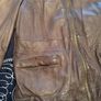 Womens Brown leather jacket size 12-14uk Image 2