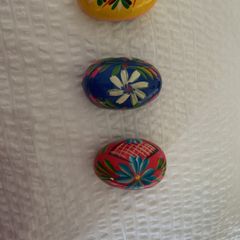 Handpainted Wooden Ovoids