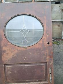 teak door