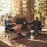 2Packs Lawn Chairs Portable Chair with Strap Bag Beach Chairs Folding Lightweight Sturdy Camping Chairs Beach Chairs with Beverage Holder Black Image 3