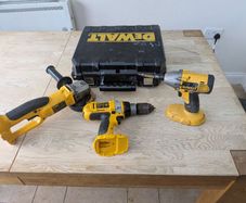 DeWalt Combi Drill Impact driver ,Grinder all 18 volt old style