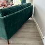 Green Velvet 3 Seater Sofa Image 6