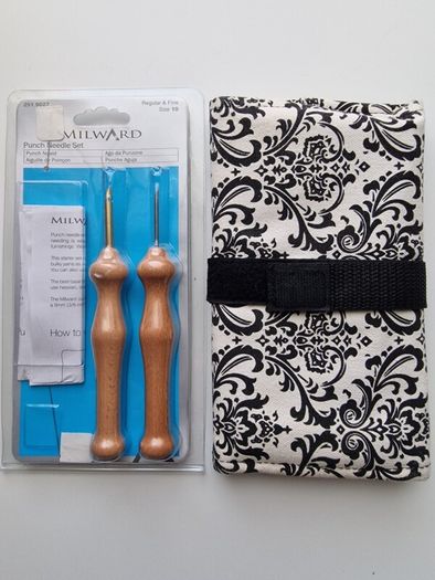 Punch needle embroidery set