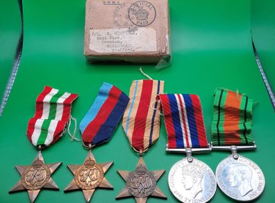WW2 Medal Set, F Winfield, British Army