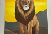 Lion Original Acrylic Painting