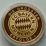 Bayern Munich UEFA Cup 24 Karat Gold plated Proof 1995 / 1996 Image 2