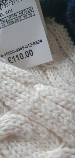 Ralph Lauren Cotton Wool Cream Cardigan