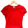 NEXT Bright Red Fitted Stretch Top Minimalist Basic Tee Image 7