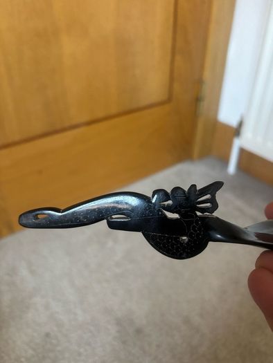 Vintage Carved Serving Spoon