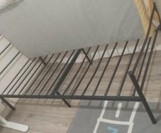 2 Single Metal Bed Frames with Mattresses