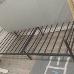 2 Single Metal Bed Frames with Mattresses