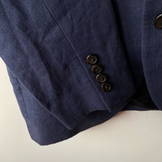 Polo Ralph Lauren Boys Blue Linen Blazer Jacket Age 12