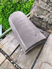 Half round ridge tile - brown