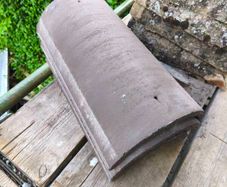 Half round ridge tile - brown